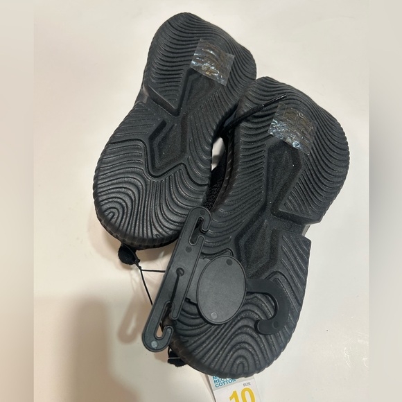 NWT PRIMARK BLACK SNEAKERS MADE FROME RECYCLED COTTON IN SIZE 10 - Picture 6 of 6